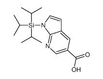 1-(Triisopropylsilyl)-1H-pyrrolo[2,3-b]pyridine-5-carboxylic acid Structure