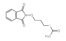 Ethanethioic acid,S-[3-[(1,3-dihydro-1,3-dioxo-2H-isoindol-2-yl)oxy]propyl] ester结构式