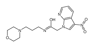 N-(3,N'-morpholinopropyl)-2-(3-nitropyrrolo-(2,3-b)pyridine-1-yl)ethanoic acid amide结构式