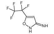 5-(1,1,2,2,2-pentafluoroethyl)-1,2-oxazol-3-amine结构式