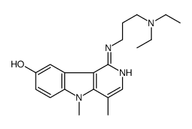 1-[3-(diethylamino)propylamino]-4,5-dimethylpyrido[4,3-b]indol-8-ol Structure