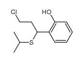 2-(3-chloro-1-(isopropylthio)propyl)phenol结构式