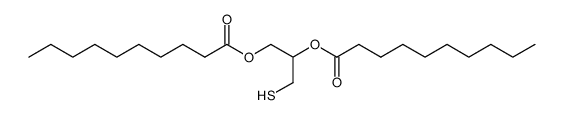 Decanoic acid 2-decanoyloxy-1-mercaptomethyl-ethyl ester结构式
