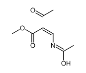 methyl 2-(acetamidomethylidene)-3-oxobutanoate Structure