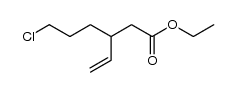 ethyl 3-vinyl-6-chlorohexanoate结构式