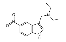 N-ETHYL-N-((5-NITRO-1H-INDOL-3-YL)METHYL)ETHANAMINE structure