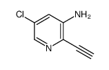 5-氯-2-乙炔-3-吡啶胺结构式