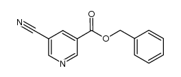 phenylmethyl 5-cyano-3-pyridinecarboxylate结构式