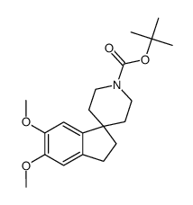 叔-丁基 5,6-二甲氧基-2,3-二氢螺[茚并-1,4-哌啶]-1-甲酸基酯结构式