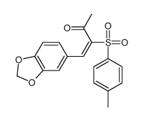 4-(1,3-benzodioxol-5-yl)-3-(4-methylphenyl)sulfonylbut-3-en-2-one Structure