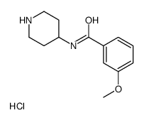 3-methoxy-N-(4-piperidyl)benzamide hydrochloride结构式
