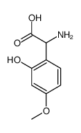 氨基-(2-羟基-4-甲氧基-苯基)-乙酸结构式