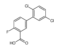 5-(2,5-dichlorophenyl)-2-fluorobenzoic acid结构式