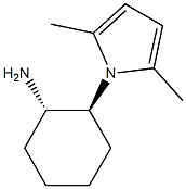 (1S,2S)-2-(2,5-二甲基-1H-吡咯-1-基)环己胺结构式