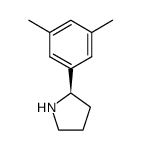 (2R)-2-(3,5-dimethylphenyl)pyrrolidine结构式