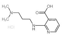2-{[3-(Dimethylamino)propyl]amino}nicotinic acid hydrochloride Structure