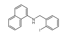 N-(2-iodobenzyl)naphthalen-1-amine Structure