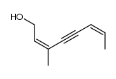 3-methyl-2(Z),6(Z)-octadien-4-yn-1-ol结构式