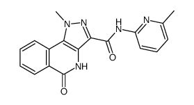 1H-Pyrazolo[4,3-c]isoquinoline-3-carboxamide,4,5-dihydro-1-Methyl-N-(6-Methyl-2-pyridinyl)-5-oxo- Structure