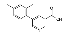 5-(2,4-dimethylphenyl)pyridine-3-carboxylic acid Structure