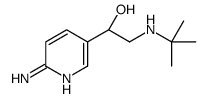 (1R)-1-(6-aminopyridin-3-yl)-2-(tert-butylamino)ethanol结构式