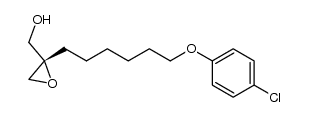 (S)-(2-(6-(4-chlorophenoxy)hexyl)oxiran-2-yl)methanol Structure