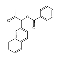 1-(2-naphthyl)-2-oxopropyl benzoate Structure