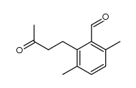 4-(3,6-dimethyl-2-formylphenyl)butan-2-one Structure