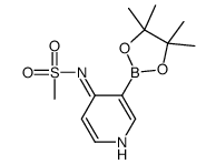 N-[3-(4,4,5,5-tetramethyl-1,3,2-dioxaborolan-2-yl)pyridin-4-yl]methanesulfonamide Structure