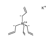 K[tetrakis(η1-allyl)aluminate] Structure