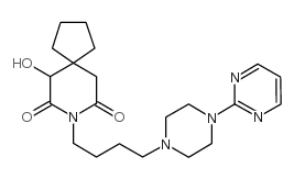 6-羟基-8-[4-(嘧啶-2-基)-1-哌嗪基丁基]-8-氮杂螺[4,5]癸烷-7,9-二酮图片