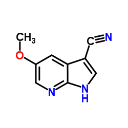 3-Cyano-5-Methoxy-7-azaindole结构式
