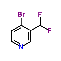 4-Bromo-3-(difluoromethyl)pyridine Structure