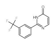 2-[3-(trifluoromethyl)phenyl]-1H-pyrimidin-6-one结构式