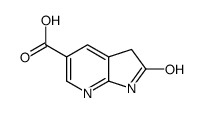 2-氧代-1H,2H,3H-吡咯并[2,3-b]吡啶-5-羧酸结构式