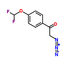 2-Azido-1-[4-(difluoromethoxy)phenyl]ethanone结构式