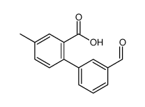 2-(3-formylphenyl)-5-methylbenzoic acid结构式