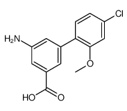 3-amino-5-(4-chloro-2-methoxyphenyl)benzoic acid结构式