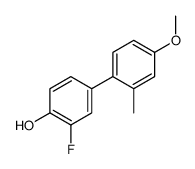 2-fluoro-4-(4-methoxy-2-methylphenyl)phenol Structure