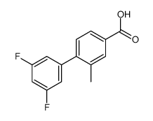 4-(3,5-difluorophenyl)-3-methylbenzoic acid Structure