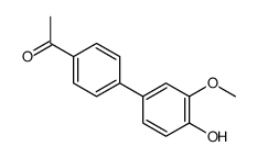 1-[4-(4-hydroxy-3-methoxyphenyl)phenyl]ethanone结构式