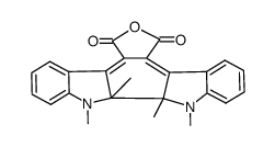 2,3-bis(1,2-dimethyl-3-indolyl)maleic anhydride Structure