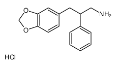 3-(1,3-benzodioxol-5-yl)-2-phenylpropan-1-amine,hydrochloride结构式