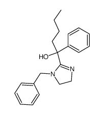1-benzyl-2-(1-hydroxy-1-phenylpentyl)-4,5-dihydroimidazole结构式