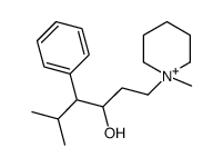 5-methyl-1-(1-methylpiperidin-1-ium-1-yl)-4-phenylhexan-3-ol Structure