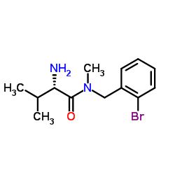 N-(2-Bromobenzyl)-N-methyl-L-valinamide结构式