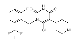 1-(2-fluoro-6-(trifluoromethyl)benzyl)-6-methyl-5-(piperazin-1-yl)pyrimidine-2,4(1H,3H)-dione picture