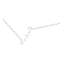N,N'-Bis[2-[(2-heptadecyl-4,5-dihydro-1H-imidazol)-1-yl]ethyl]urea structure