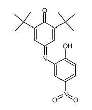 4-(2-hydroxy-5-nitrophenylimino)-2,6-di-tert-butyl-2,5-cyclohexadien-1-one结构式