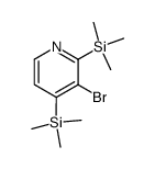 Pyridine, 3-bromo-2,4-bis(trimethylsilyl)- (9CI)结构式